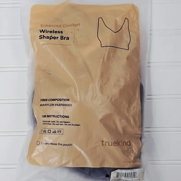 Truekind Enhanced Comfort Women's Black Wireless Shaping Bra Size XL NWT - Picture 13 of 13